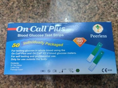 On Call Blood Glucose Test Strips
